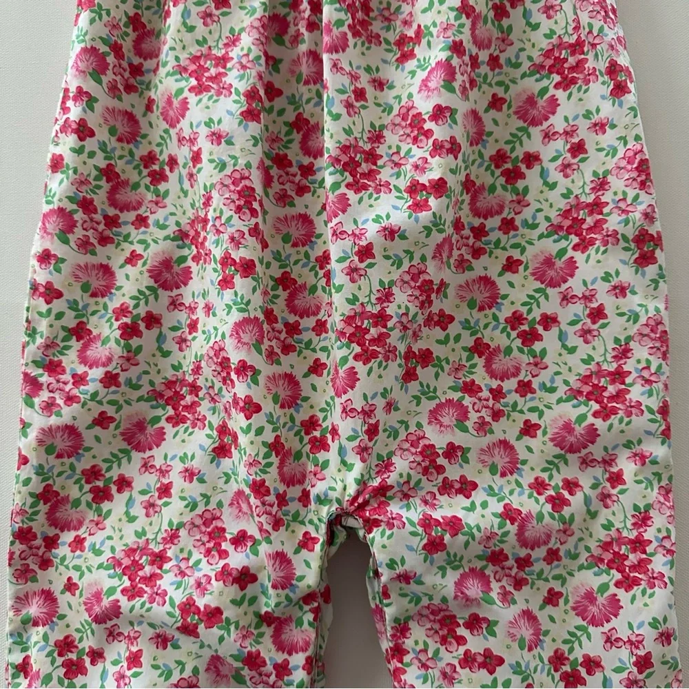 Ralph Lauren 24 Months Baby Girl Pink Floral Smocked Romper Jumpsuit Spring